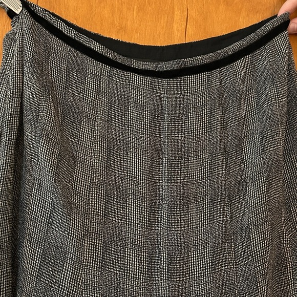 Jones New York Silk Skirt Plaid Lined A-Line Career Classic Women 14 Petite NWOT - Picture 2 of 8